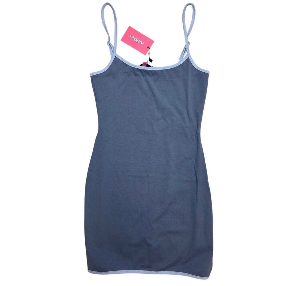 Edikted Blue Mini Dress NWT 💙 Bodycon Cami Slip • Size S